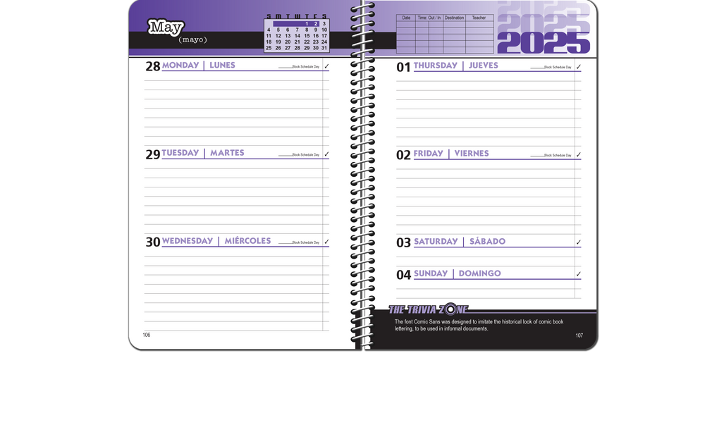 2024/2025 Standard High School Planner Meridian Student Planners