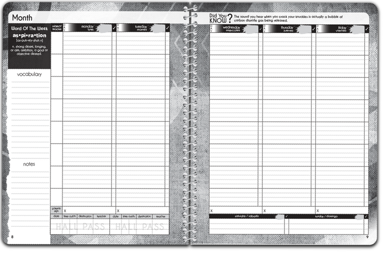 Blank Weekly School Planner blank-weekly-school-planner